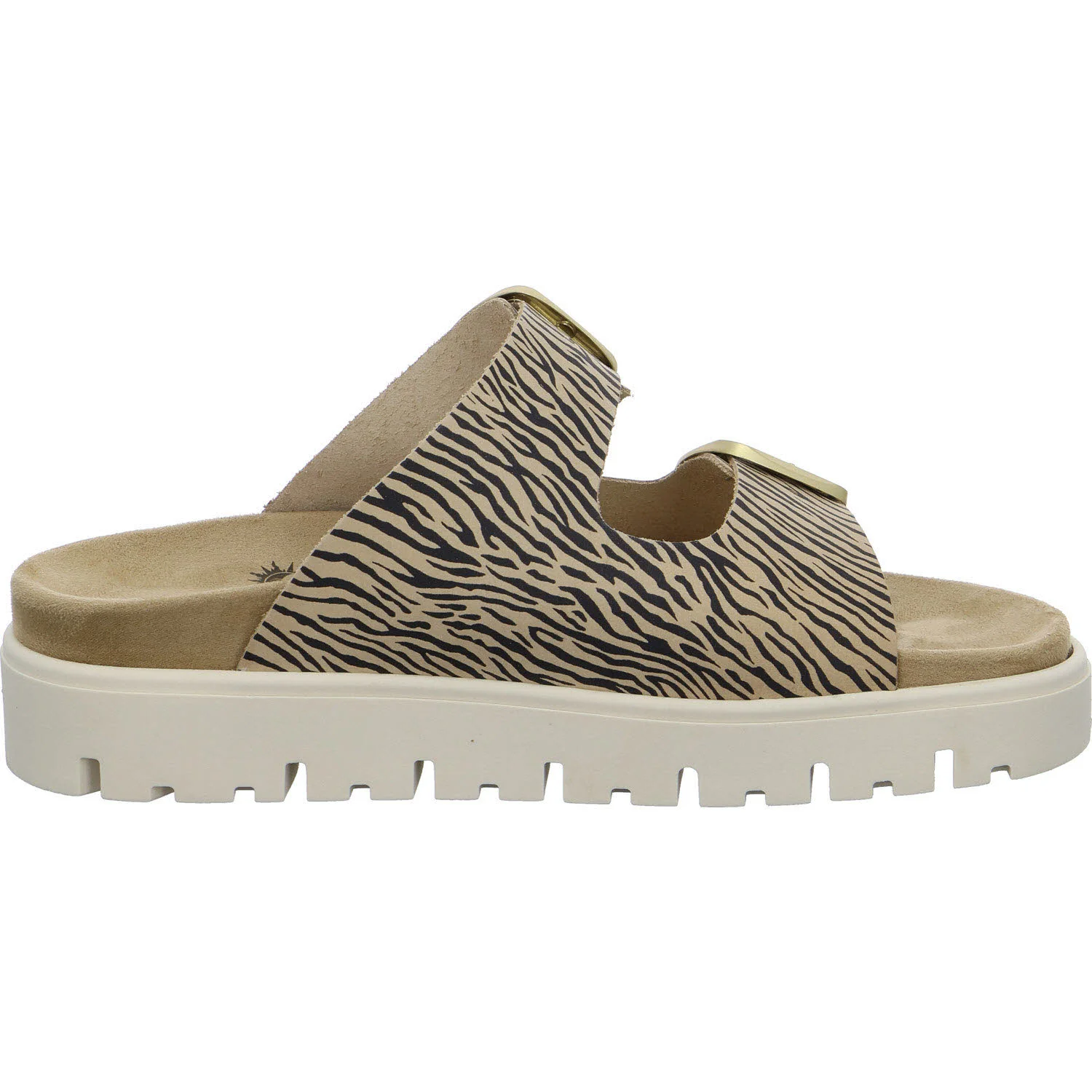 Cosmos Damen Pantoletten 6304703-49 6304703 beige/multi normal