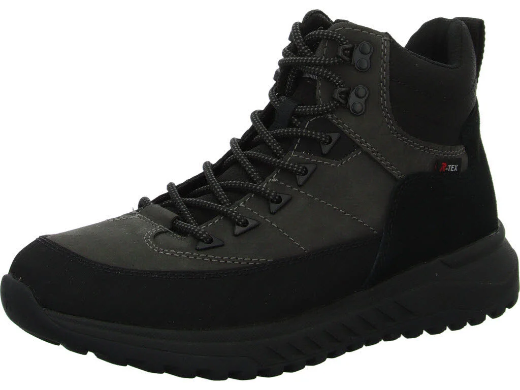 Herren Schnürstiefel warm U0174-42 U0174 black/cenere/schwarz G 1/2 (weit)