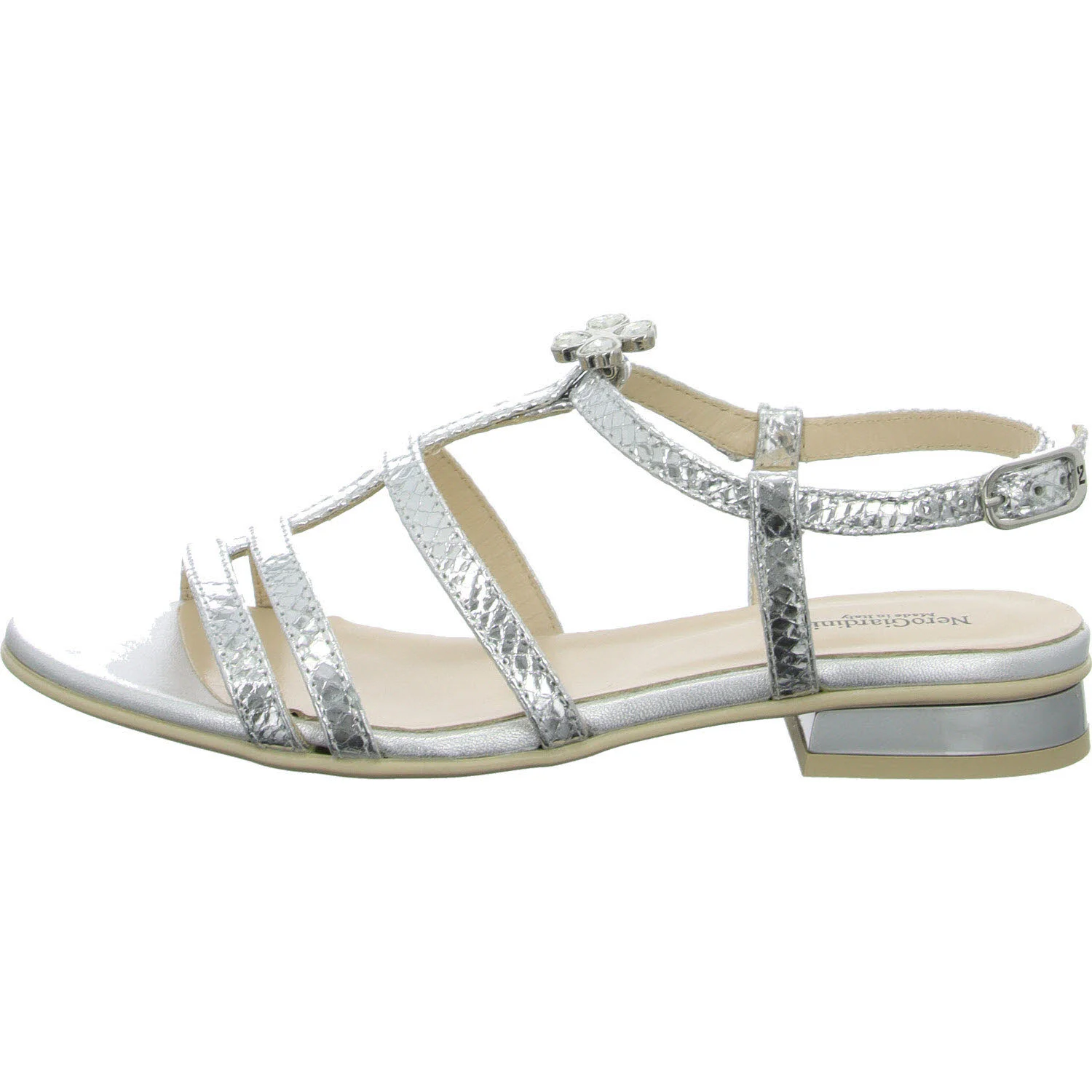 NeroGiardini Damen Sandalen E513270D 700 E513270D argento normal