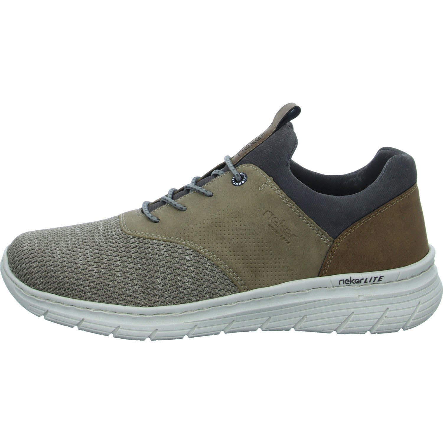 Element 6 von 8 (Bild) – Rieker Herren Slipper 13150-64 13150 kiesel/fango/nuss/rauch G 1/2 (weit)