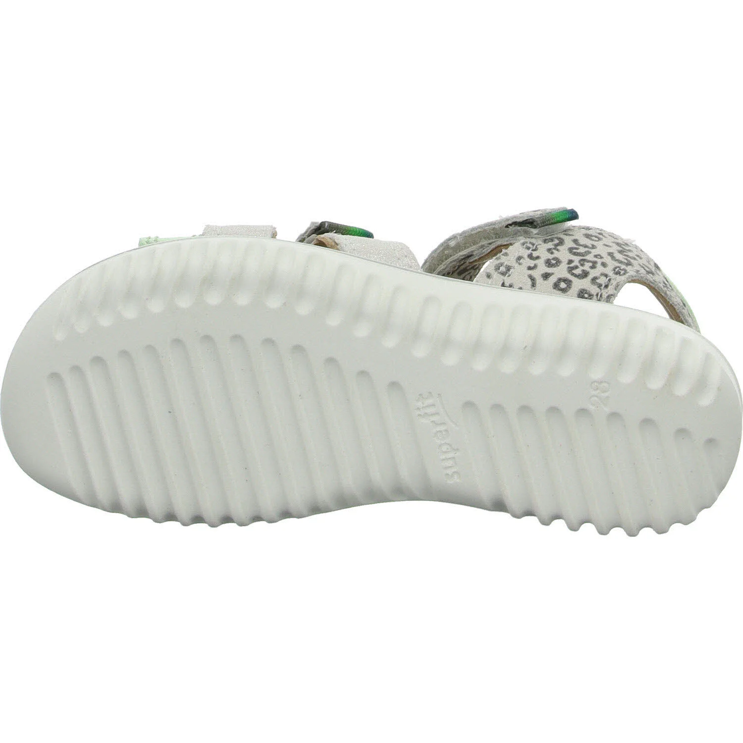 Element 5 von 8 (Bild) – Superfit Kinder Sandalen 1-009014-1010 Sparkle weiß/hellgrün WMS mittel