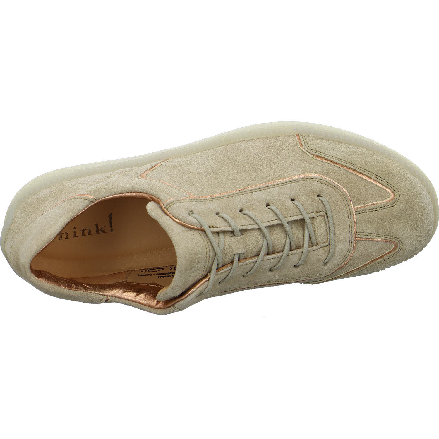 Think Damen Schnürschuhe 3-001307-4000 Turna iced coffee/kombi F 1/2 (normal)