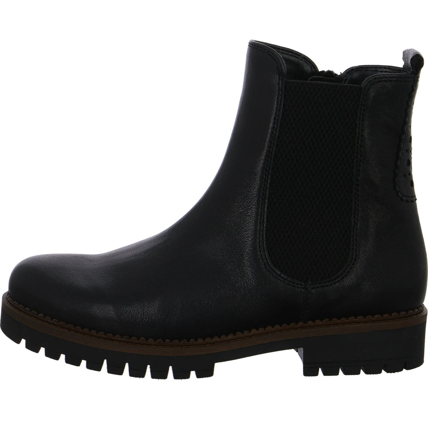 Gabor Damen Stiefeletten 8024.02.002 8024.02 black (fr.brown) H (weit)