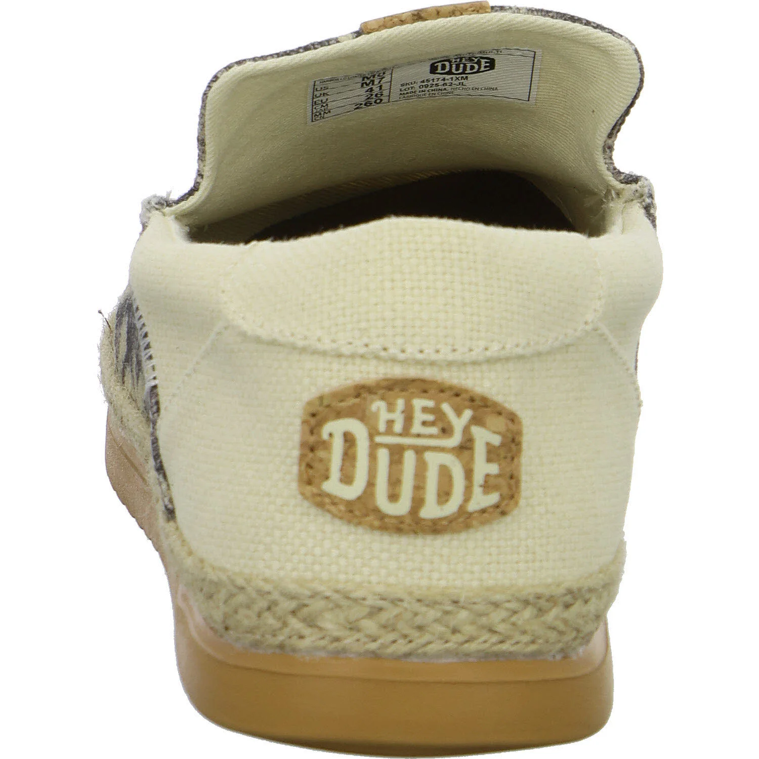 heydude Herren Slipper HD45174-1XM Harbor Lo Loafer Espadrille bone white/multi weit