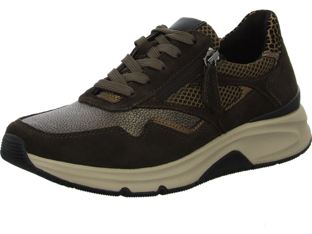 Gabor Rollingsoft Damen Schnürschuhe 76.896.44 76.896 bronce/mocca G (normal)