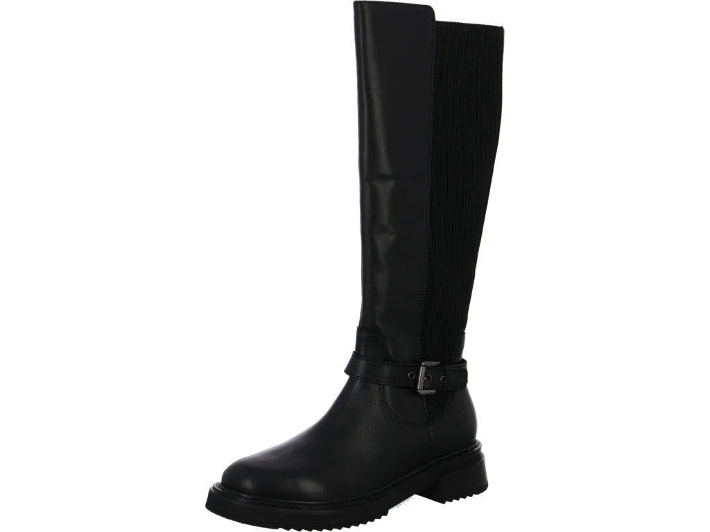 Element 1 von 6 (Bild) – Waldläufer Damen Langschaftstiefel 511805-101/001 H-Shelly schwarz H (weit)