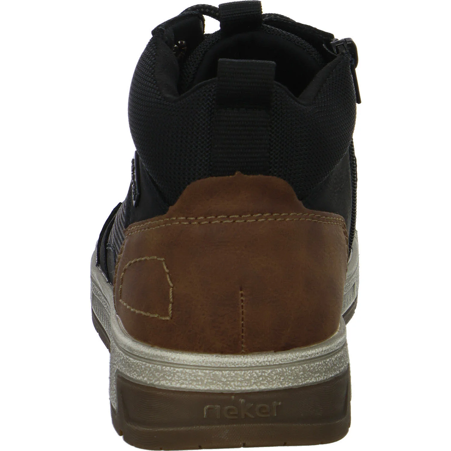 Rieker Herren Schnürstiefel warm 36020-00 36020 schwarz/zimt/schwarz H (extra weit)