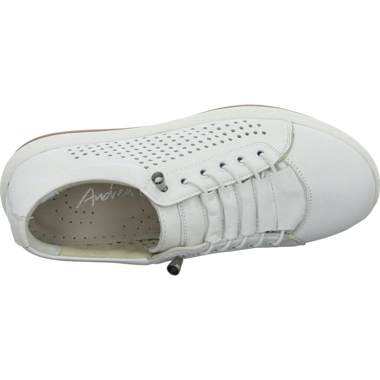 Andrea Conti Damen Slipper 0671000/1179 0671000 weiß/weiß normal