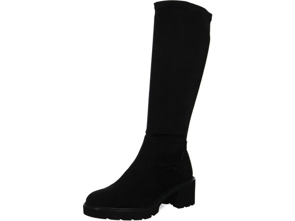 Tamaris Comfort Damen Langschaftstiefel 8-86500-45-001 8-86500-45 black weit