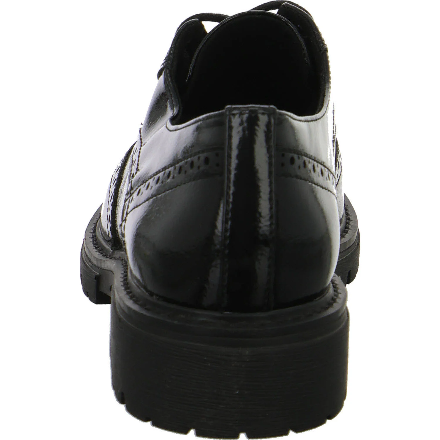 Jana Damen Schnürschuhe 8-23778-47-018 8-23778-47 black patent H (weit)