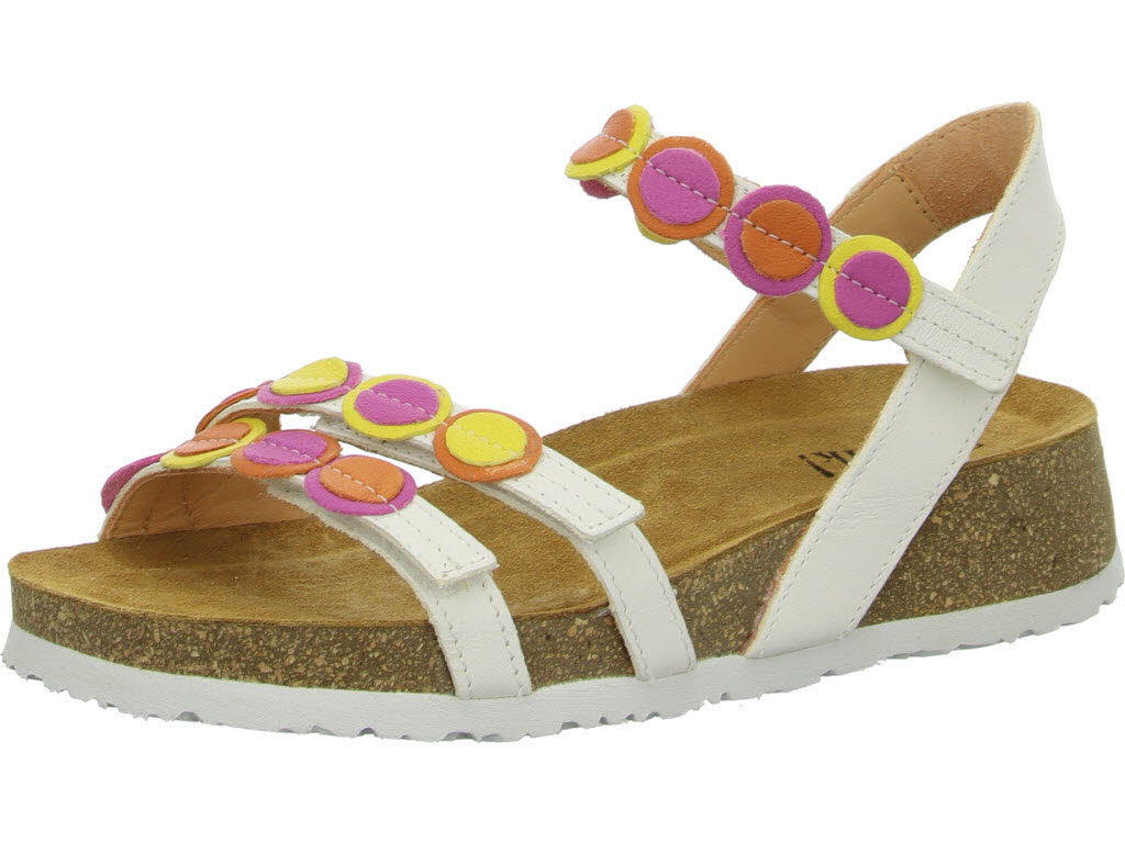 Think Damen Sandalen 3-000322-1010 KOAK bianco/kombi F 1/2 (normal)