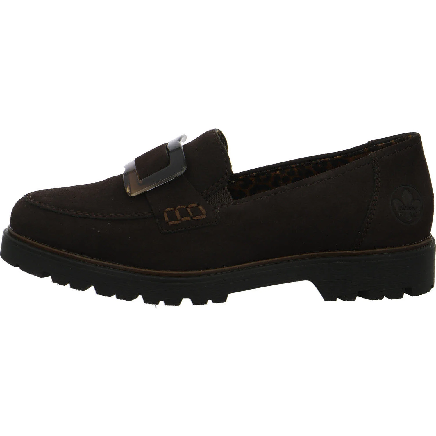 Rieker Damen Slipper 45553-25 45553 nougat F (normal)