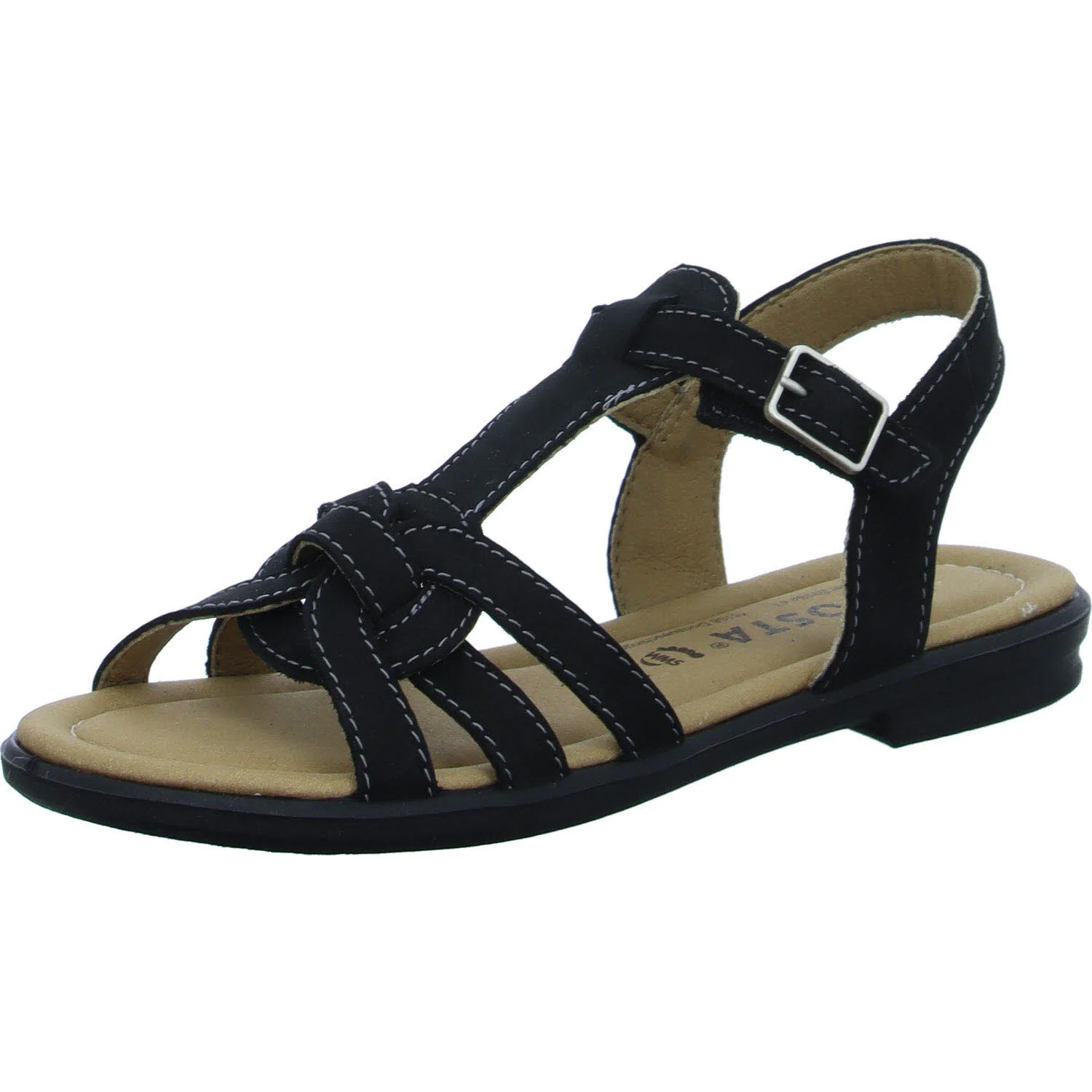 Element 2 von 8 (Bild) – Ricosta Kinder Sandalen 50 7000202/090 Birte schwarz WMS mittel