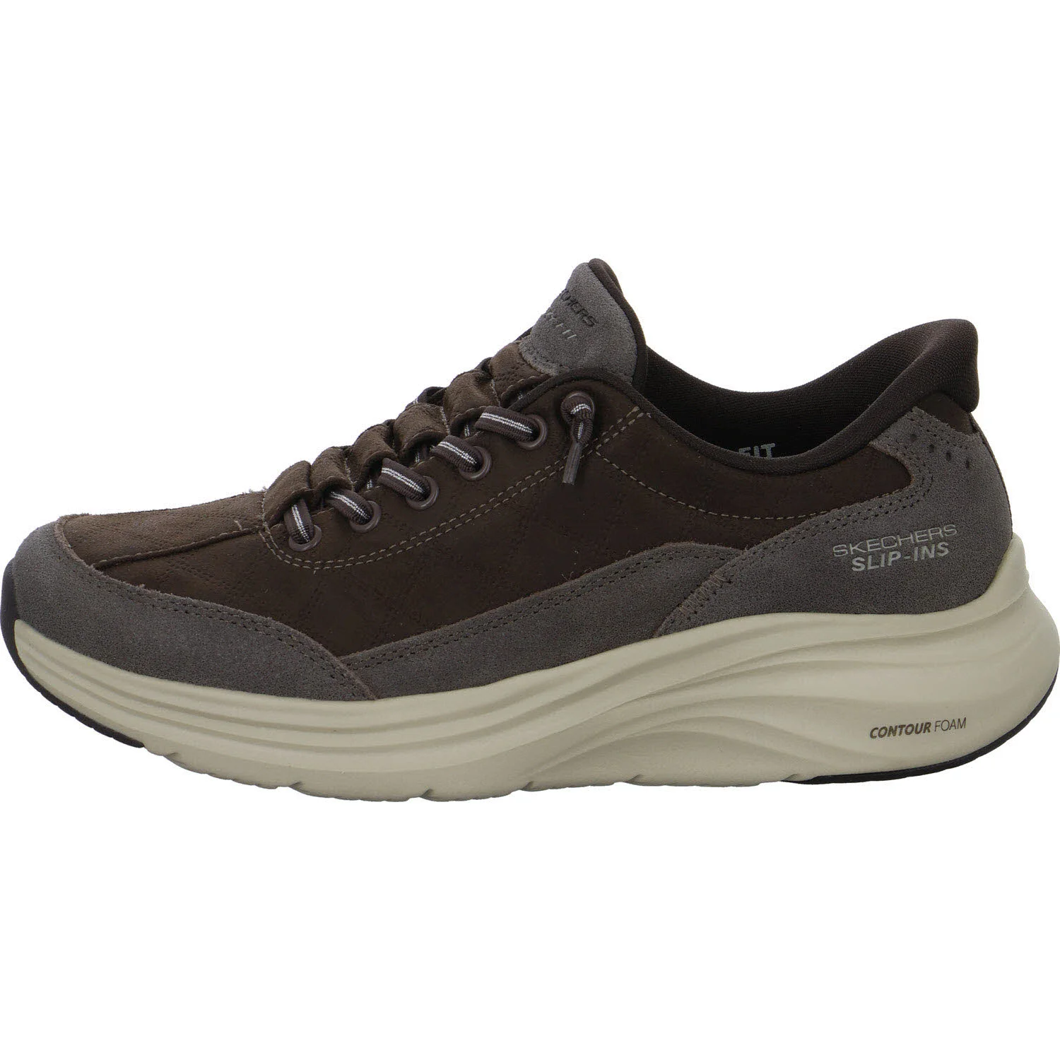 Skechers Damen Slipper 150507 CHOC Contour Foam - Cozy Fit Natural Ease chocolate normal