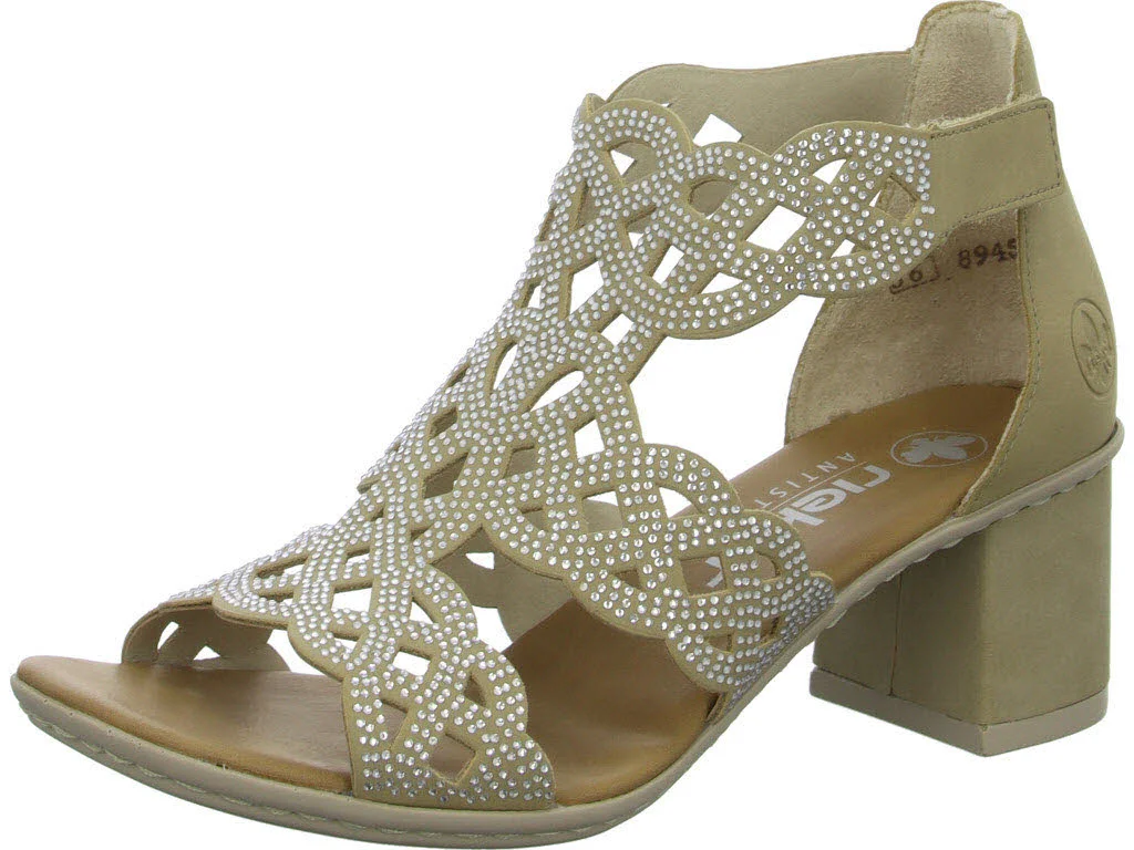 Rieker Damen Sandalen 64773-61 64773 porzellan F (normal)