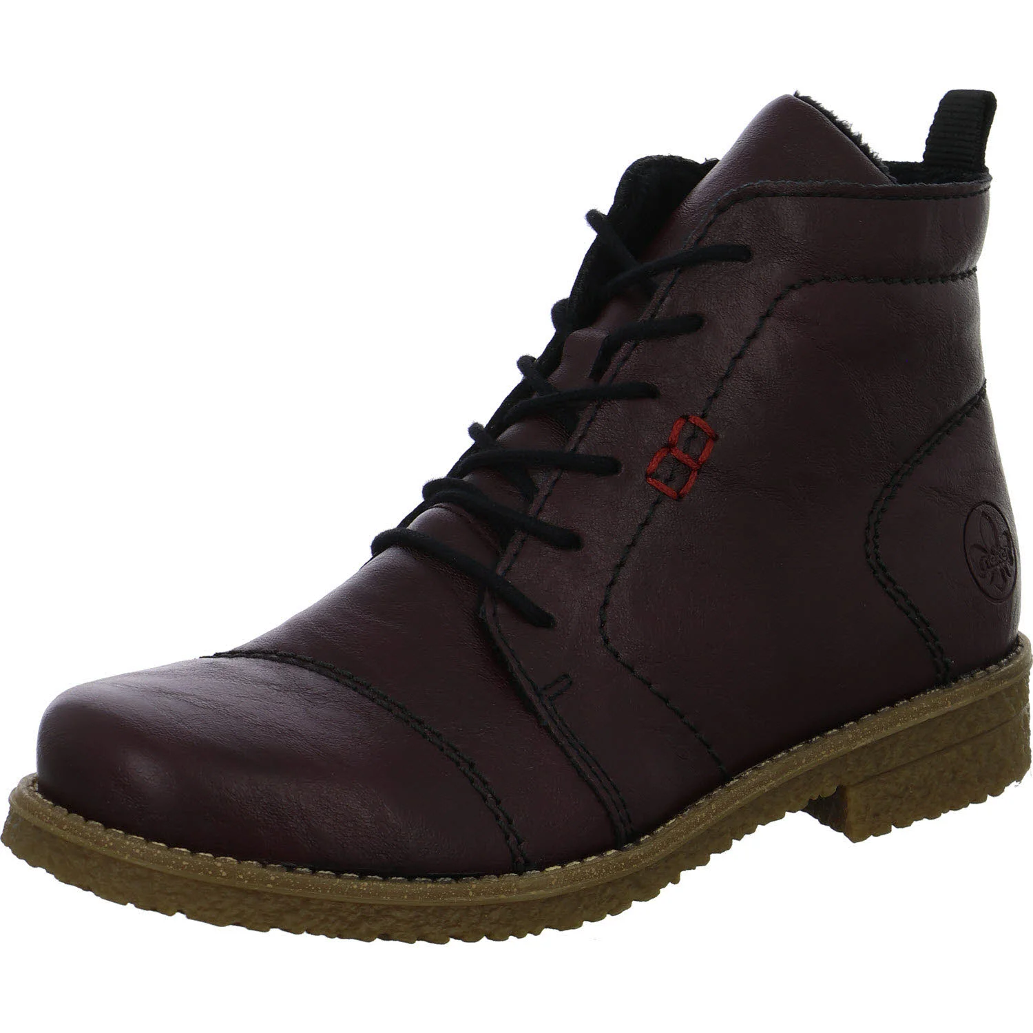 Element 2 von 8 (Bild) – Rieker Damen Schnürstiefel 73500-30 73500 brombeer F 1/2 (normal)