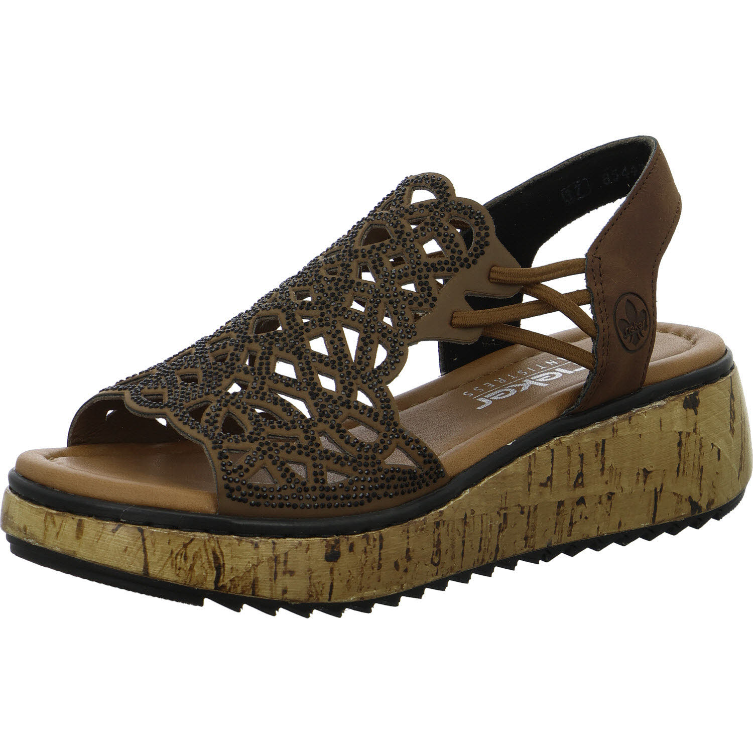 Rieker Damen Sandalen V1765-24 V1765 sherry G (weit)