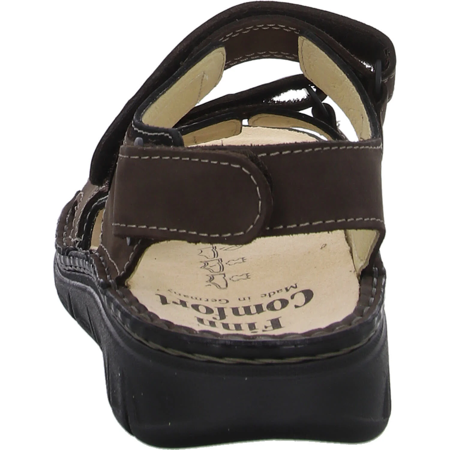 Finn Comfort Herren Sandalen 81540-901762 Wanaka-S grizzly/schwarz weit