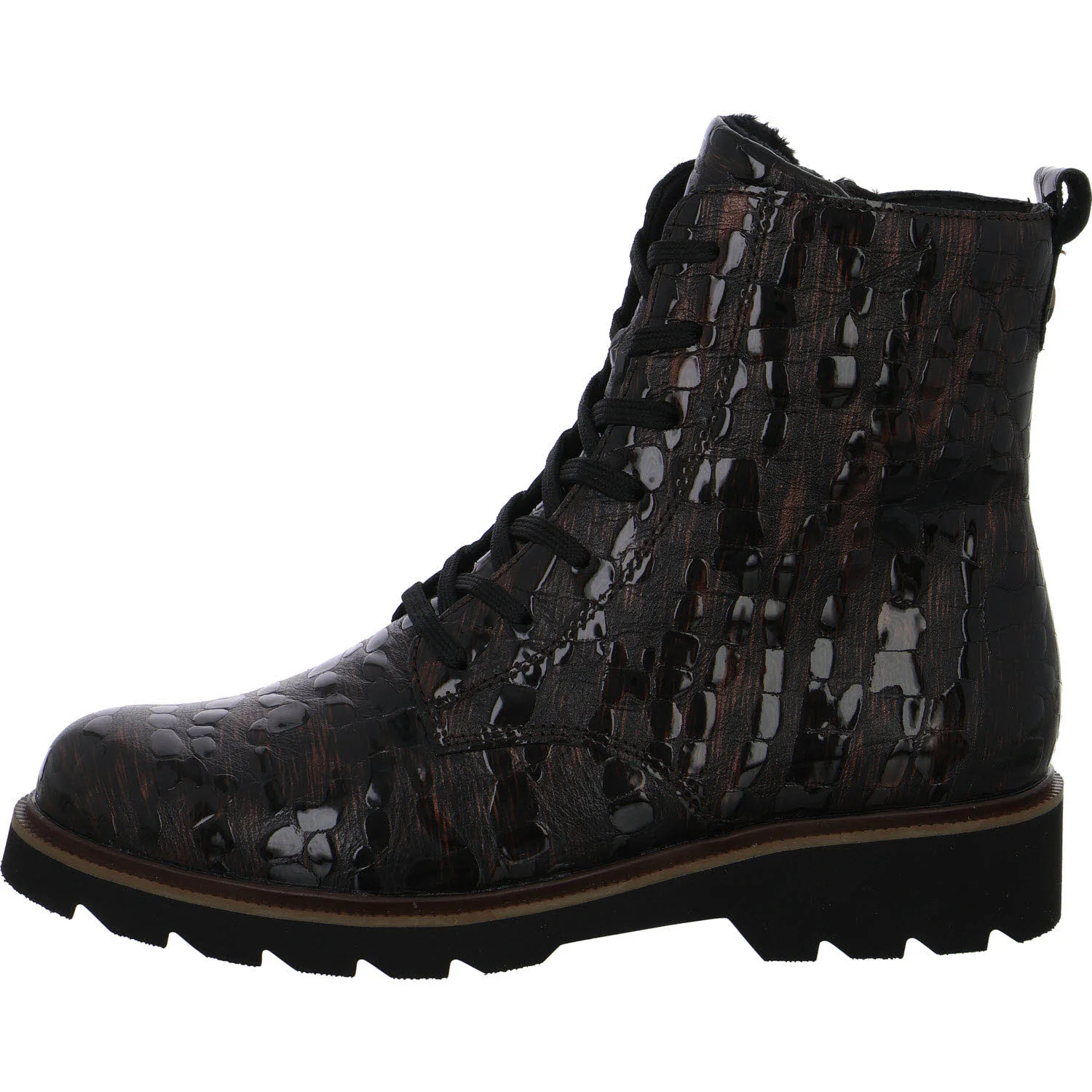 Remonte Damen Schnürstiefel D3S72-25 D3S72 brown-orange H (extra weit)