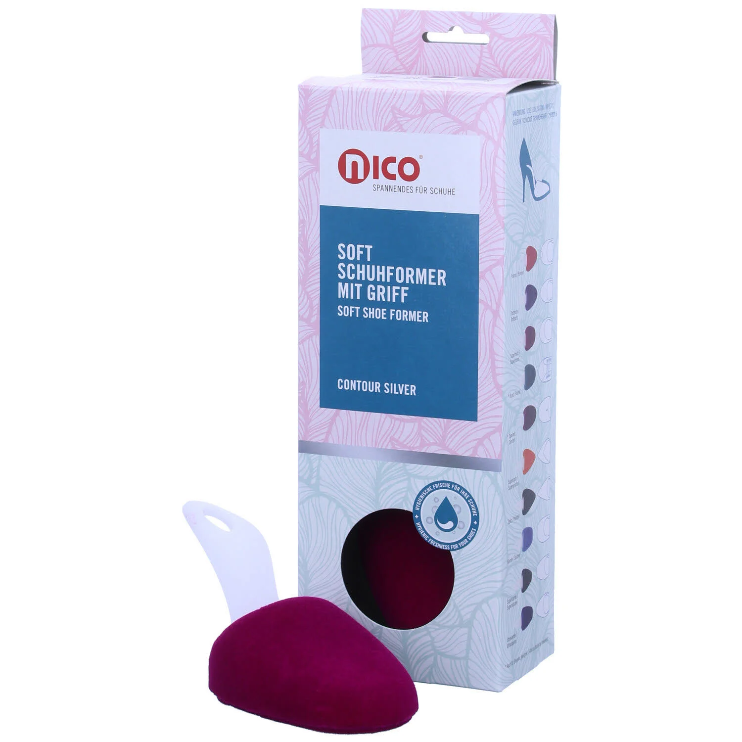 Bergal Spanner mit Ergogriff 9542007 SHOE SHAPER WITH HANDLE SUPERROUND pink
