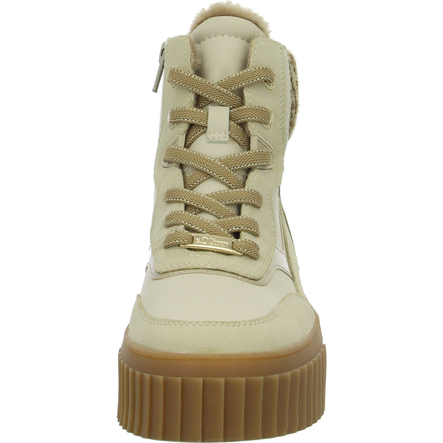 s.Oliver Damen Schnürstiefel warm 5-26226-45-410 5-26226-45 beige comb normal