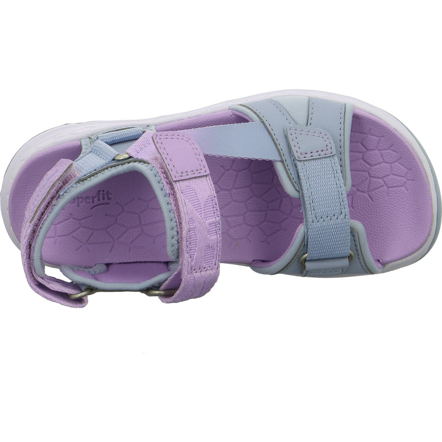 Superfit Kinder Sandalen 1-000580-8410 Criss Cross hellblau/lila WMS mittel