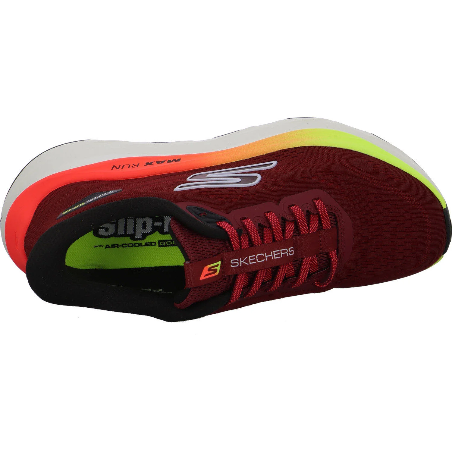 Skechers Herren Schnürschuhe 221000 RDMT Max Run red/multi normal