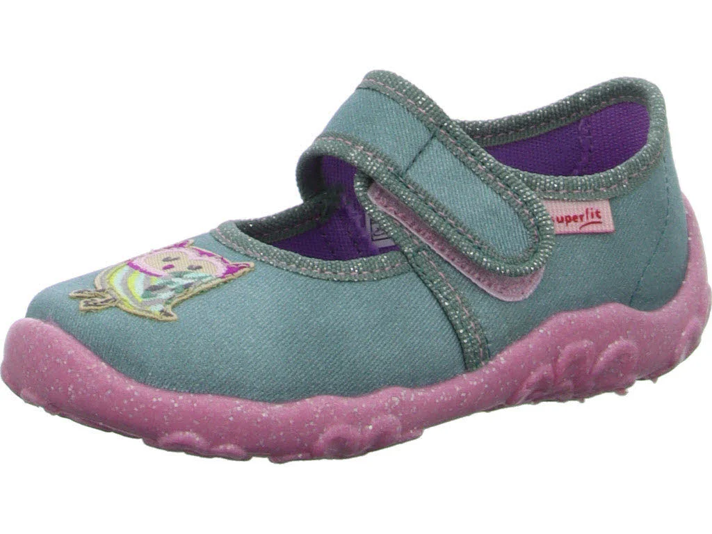 Element 1 von 8 (Bild) – Superfit Kinder Hausschuhe 1-000280-7500 Bonny grün WMS mittel