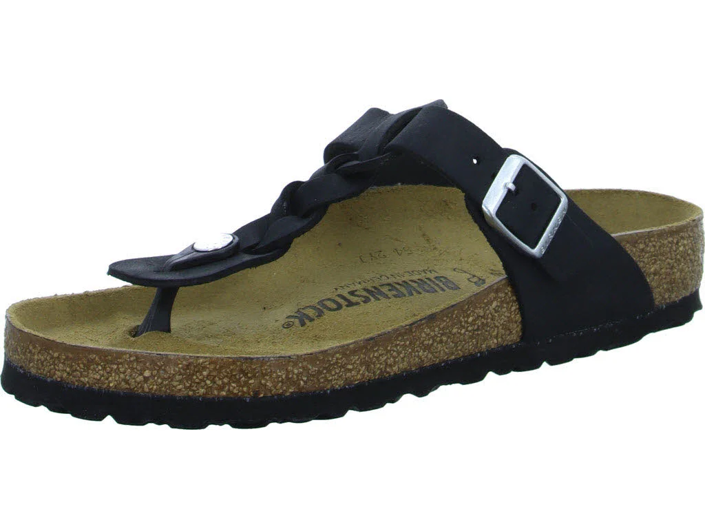 BIRKENSTOCK Pantoletten 1021349 Gizeh Braided schwarz normal