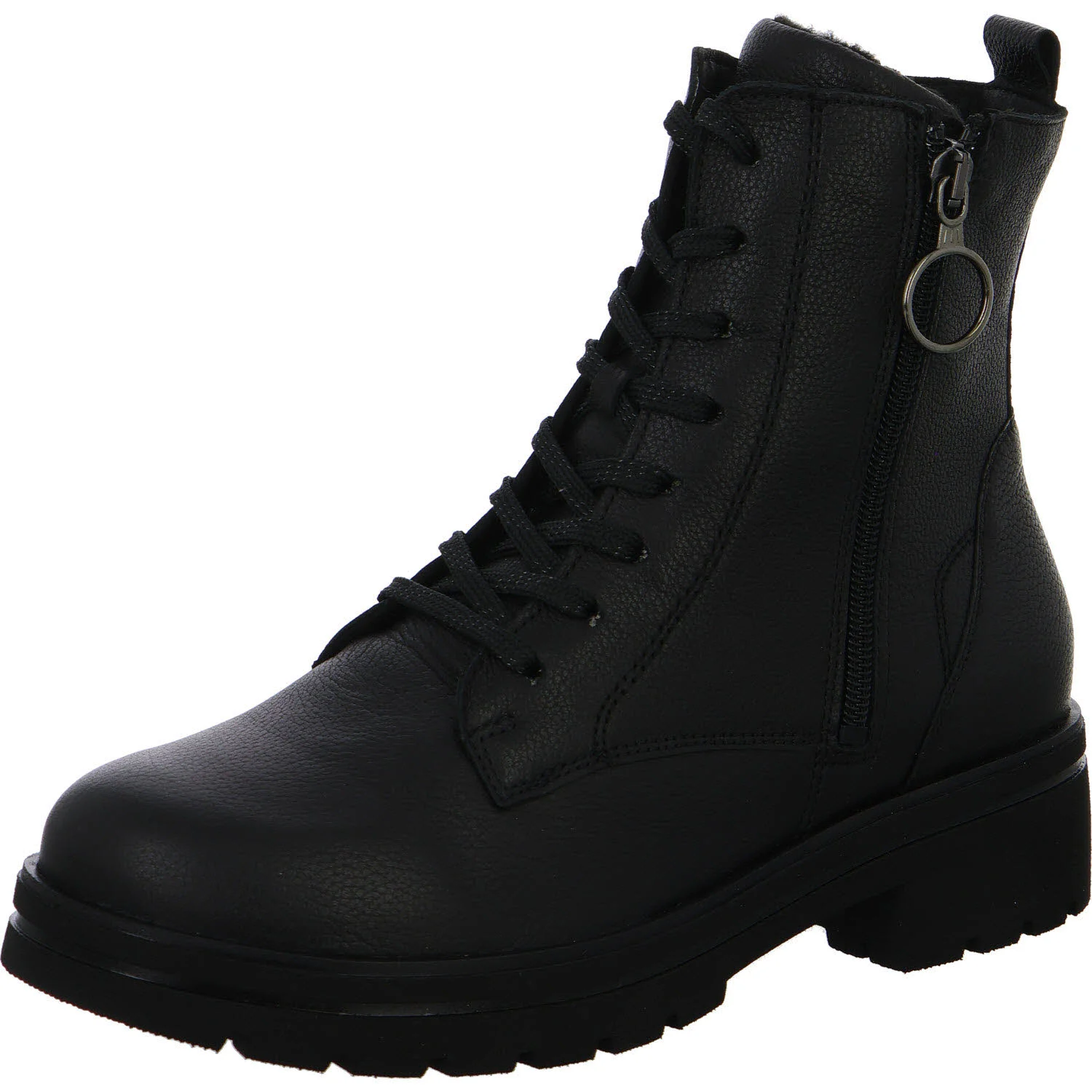 Waldläufer Damen Schnürstiefel 648803-139/001 K-Zoe schwarz K (extra weit)
