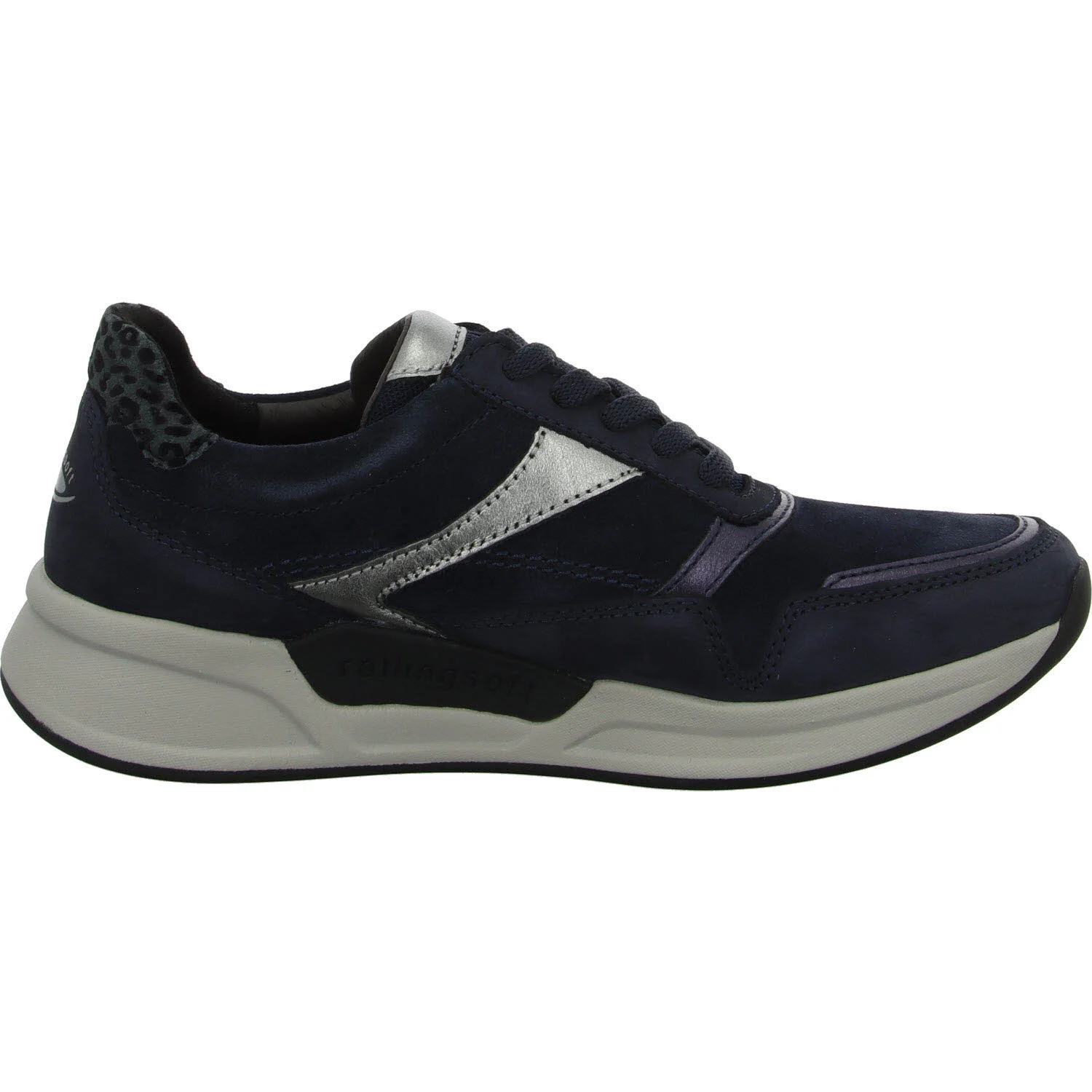 Element 7 von 8 (Bild) – Gabor Rollingsoft Damen Schnürschuhe 76.957.26 76.957 dkblau/antiksilber G (normal)
