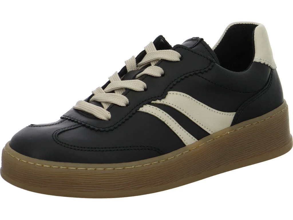 Gabor Damen Schnürschuhe 6018.01.003 6018.01 black/latte G (normal)