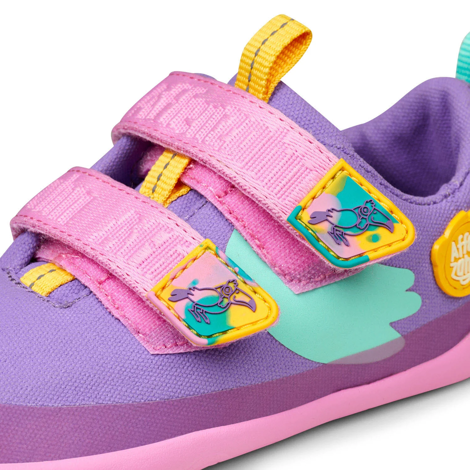 Element 8 von 8 (Bild) – Affenzahn Kinderschuh zum Schlupfen 00391-40120 Lucky Creative Toucan türkis/lila normal