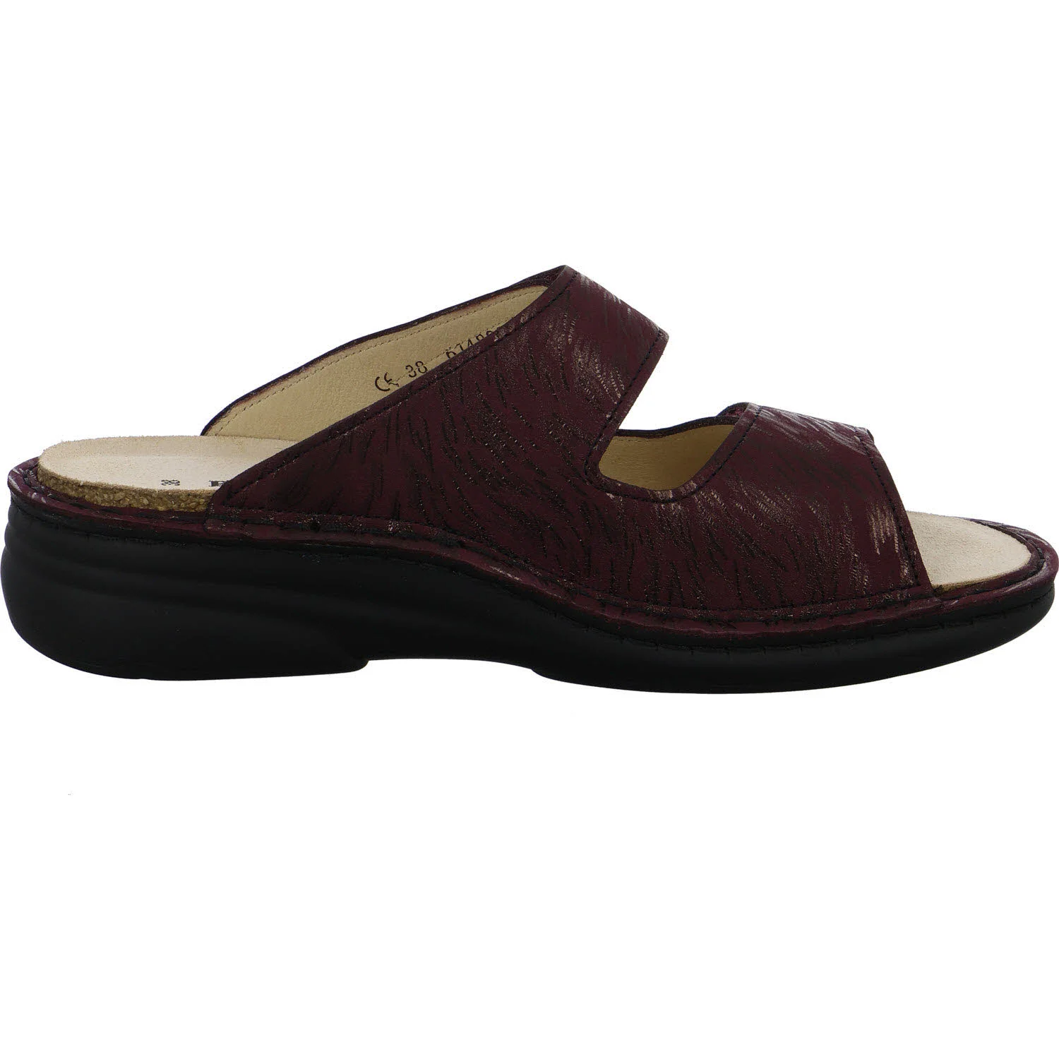 Finn Comfort Damen Pantoletten 02642-853391 Moorea bordo weit