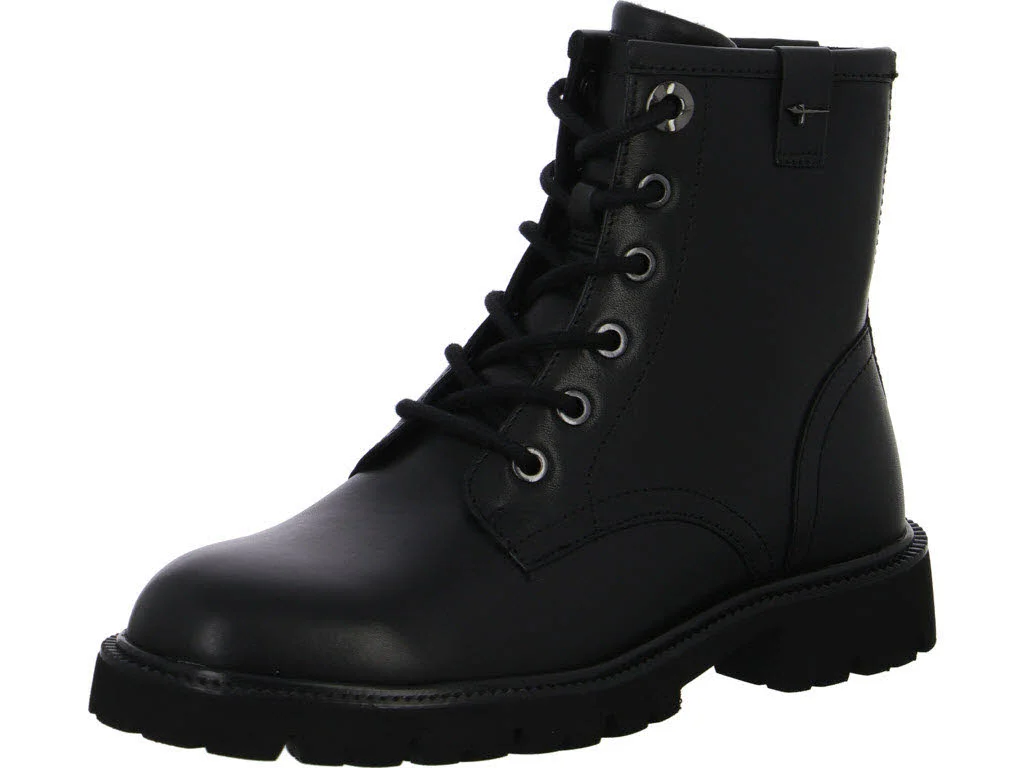 Tamaris Comfort Damen Schnürstiefel 8-85109-47-022 8-85109-47 black nappa weit