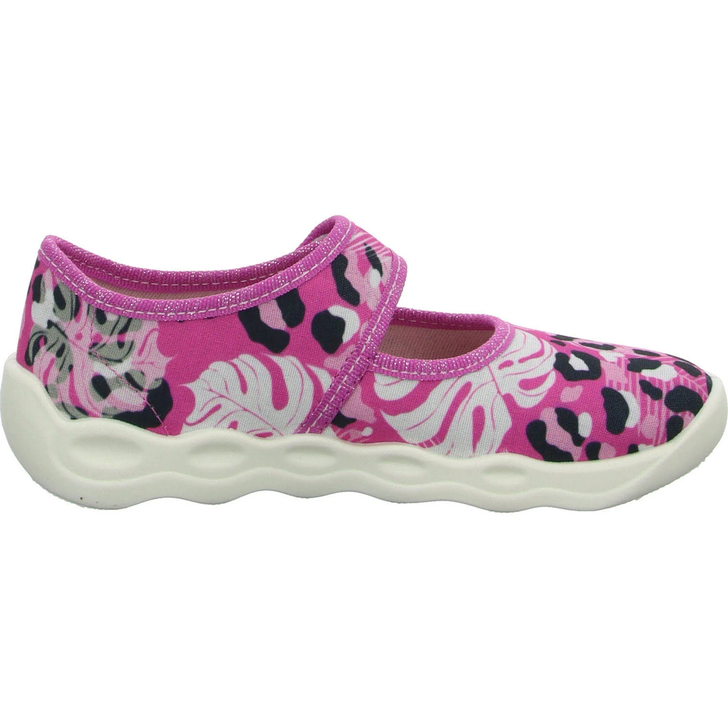 Superfit Kinder Hausschuhe 1-006272-5500 Bubble rosa/mehrfarbig WMS mittel