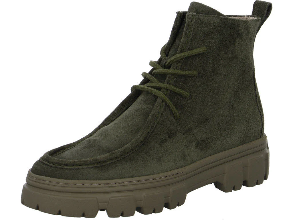 Paul Green Damen Schnürstiefel 5499-045 5499 olive normal