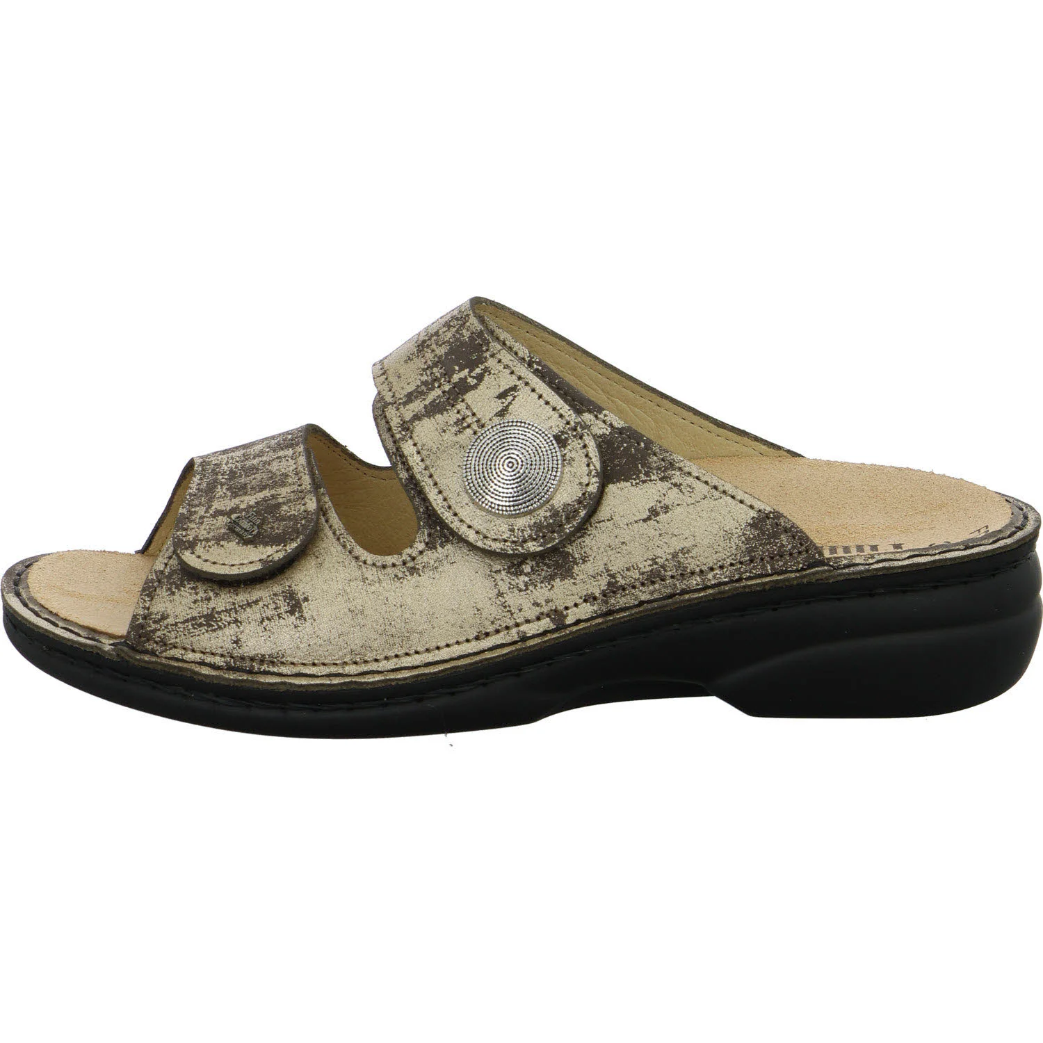 Finn Comfort Damen Pantoletten 02550-371222 Sansibar oro weit