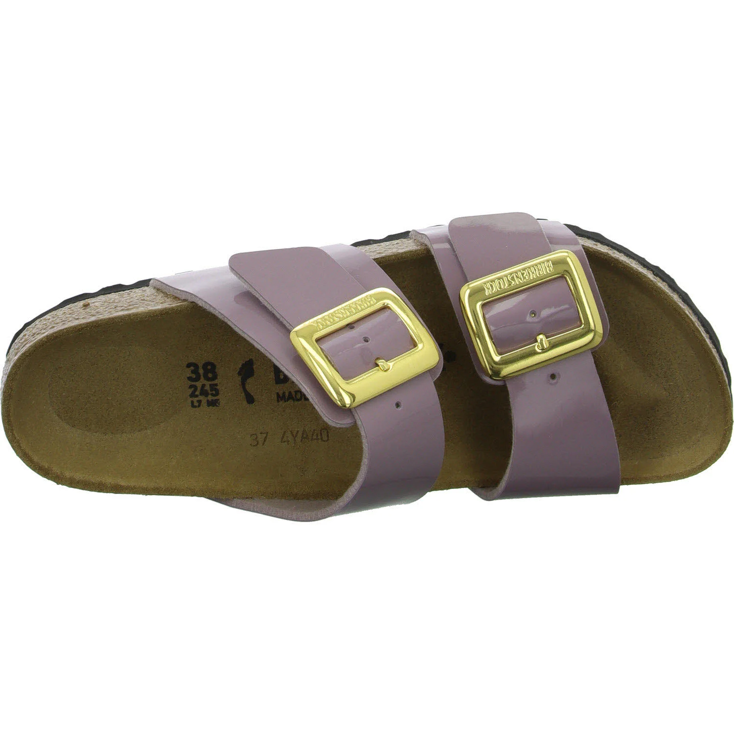 Element 8 von 8 (Bild) – BIRKENSTOCK Pantoletten 1029473 Sydney Cushion Buckle patent faded purple schmal