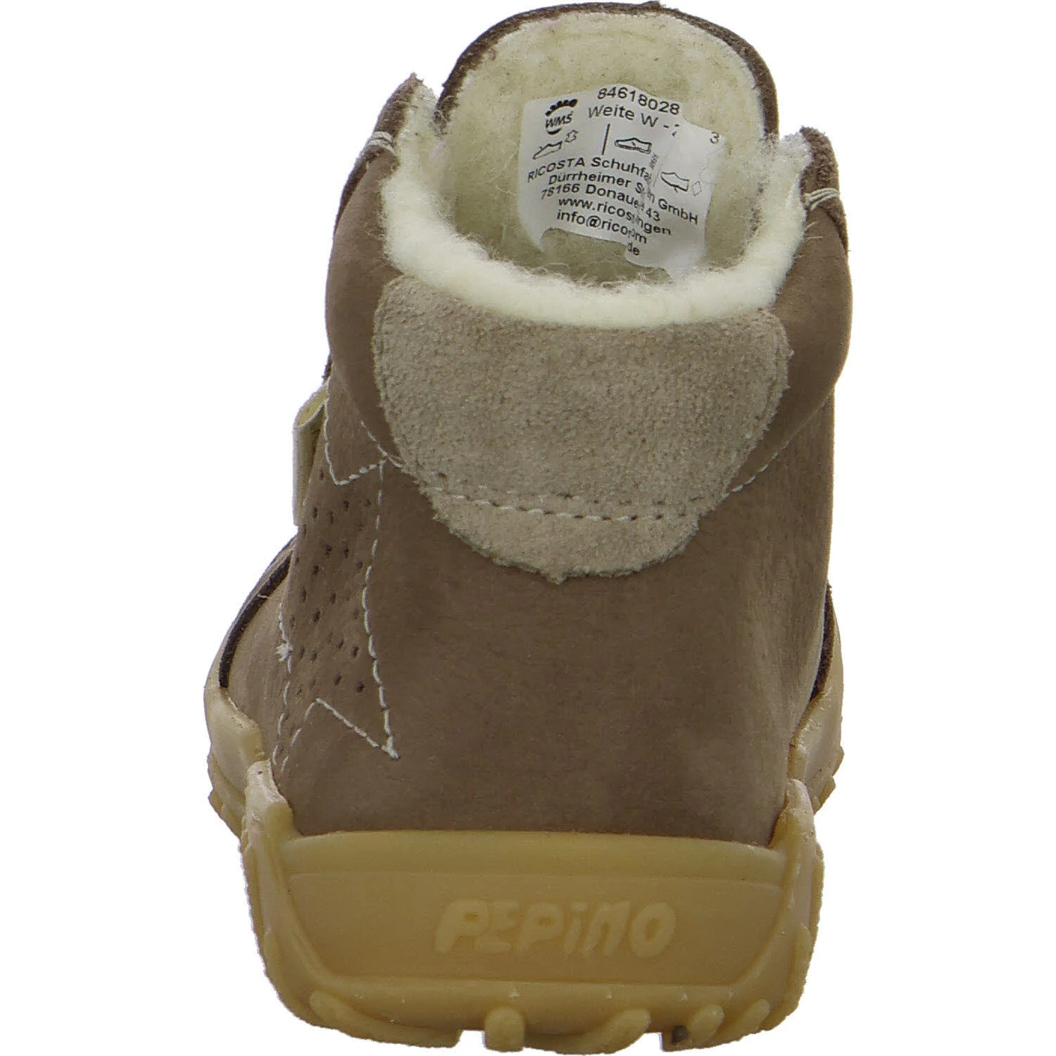 Element 4 von 8 (Bild) – Ricosta Kinder Schnürstiefel 50 3300303/270 Denny schoko WMS weit
