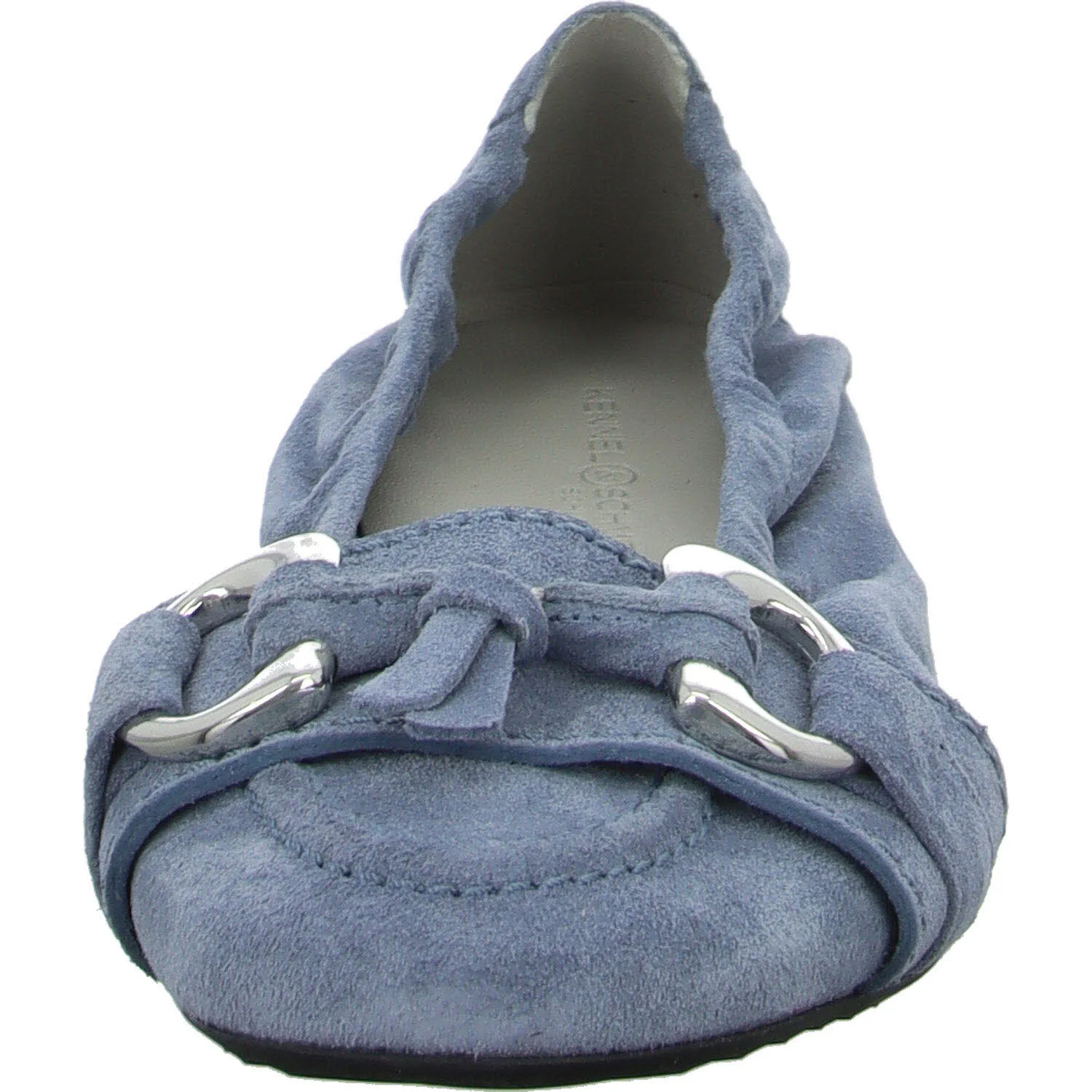 Kennel & Schmenger Damen Ballerina 51-10300.353 Malu cielo/silver normal