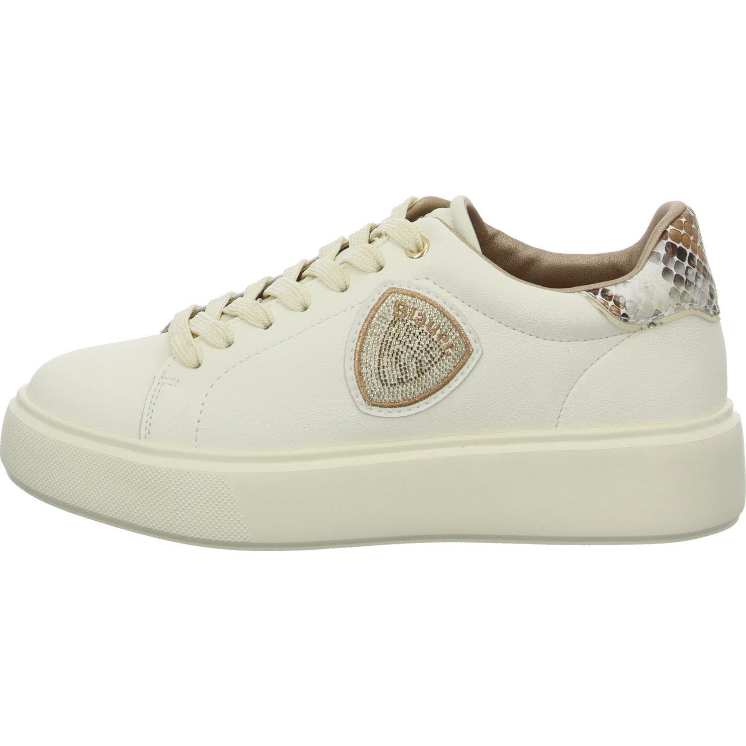 Blauer Damen Schnürschuhe F5VENUS01/PYT VENUS01 cream/pyton normal