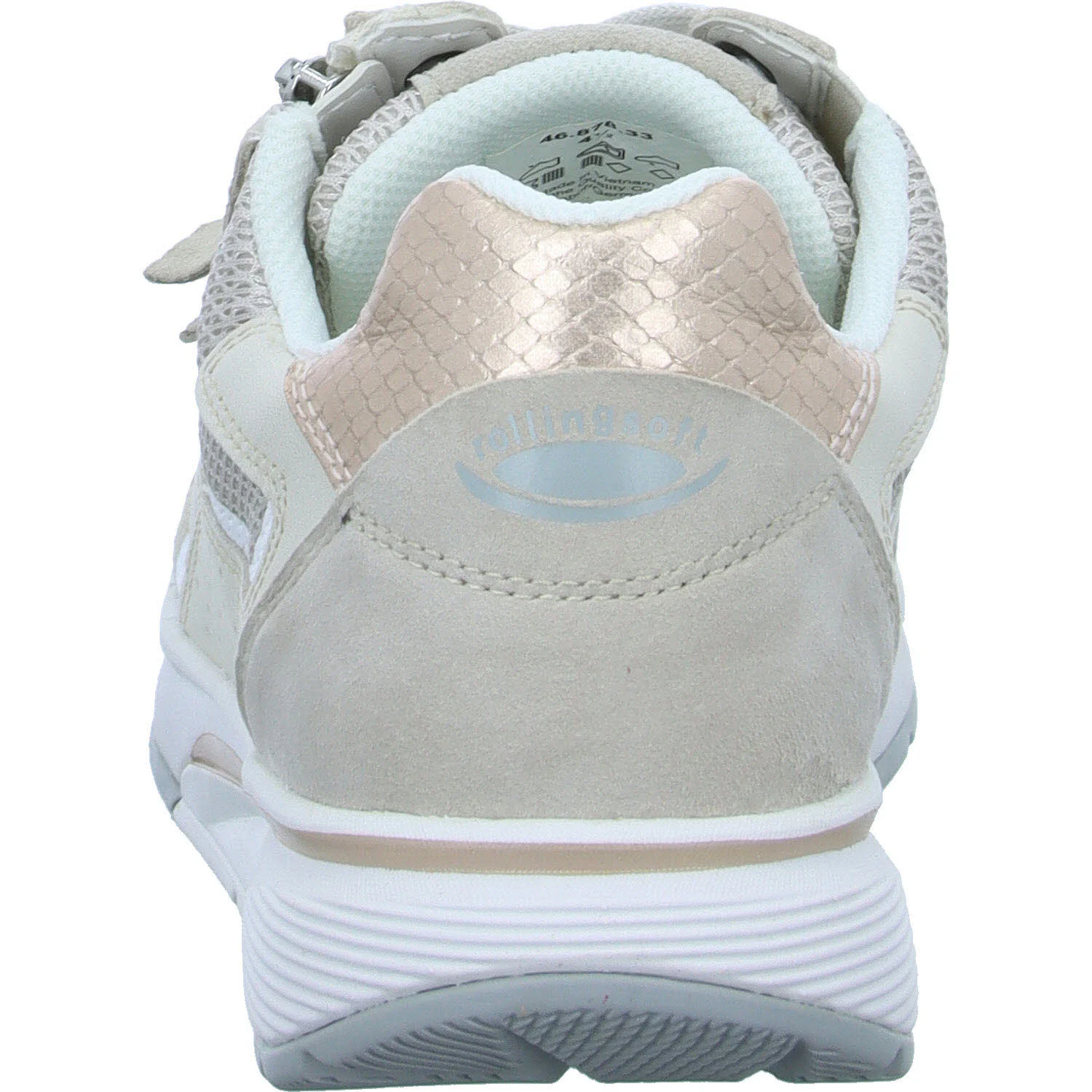 Gabor Rollingsoft Damen Schnürschuhe 86.878.33 86.878 oasi/ivory kombi G (normal)
