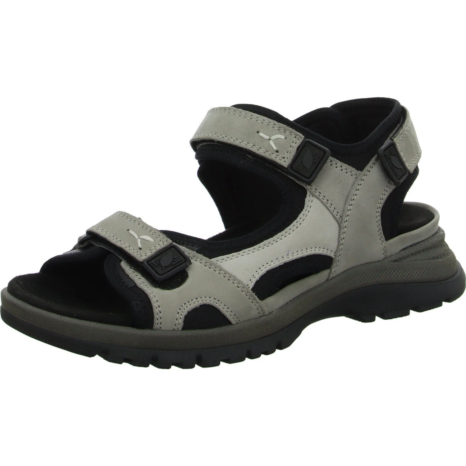 Element 2 von 8 (Bild) – Waldläufer Damen Sandalen 769004-100/003 H-Sora schwarz grau stein H (weit)