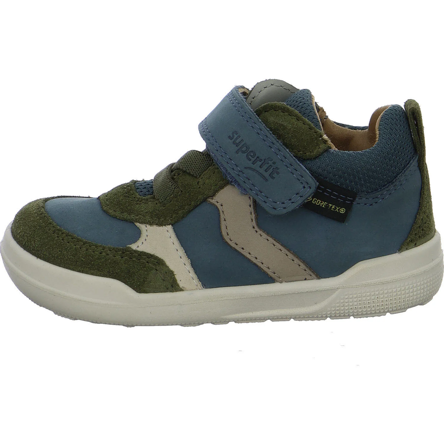Superfit Kinderschuh zum Schlupfen 1-100202-9000 Superfree 2.0 grün/blau WMS weit