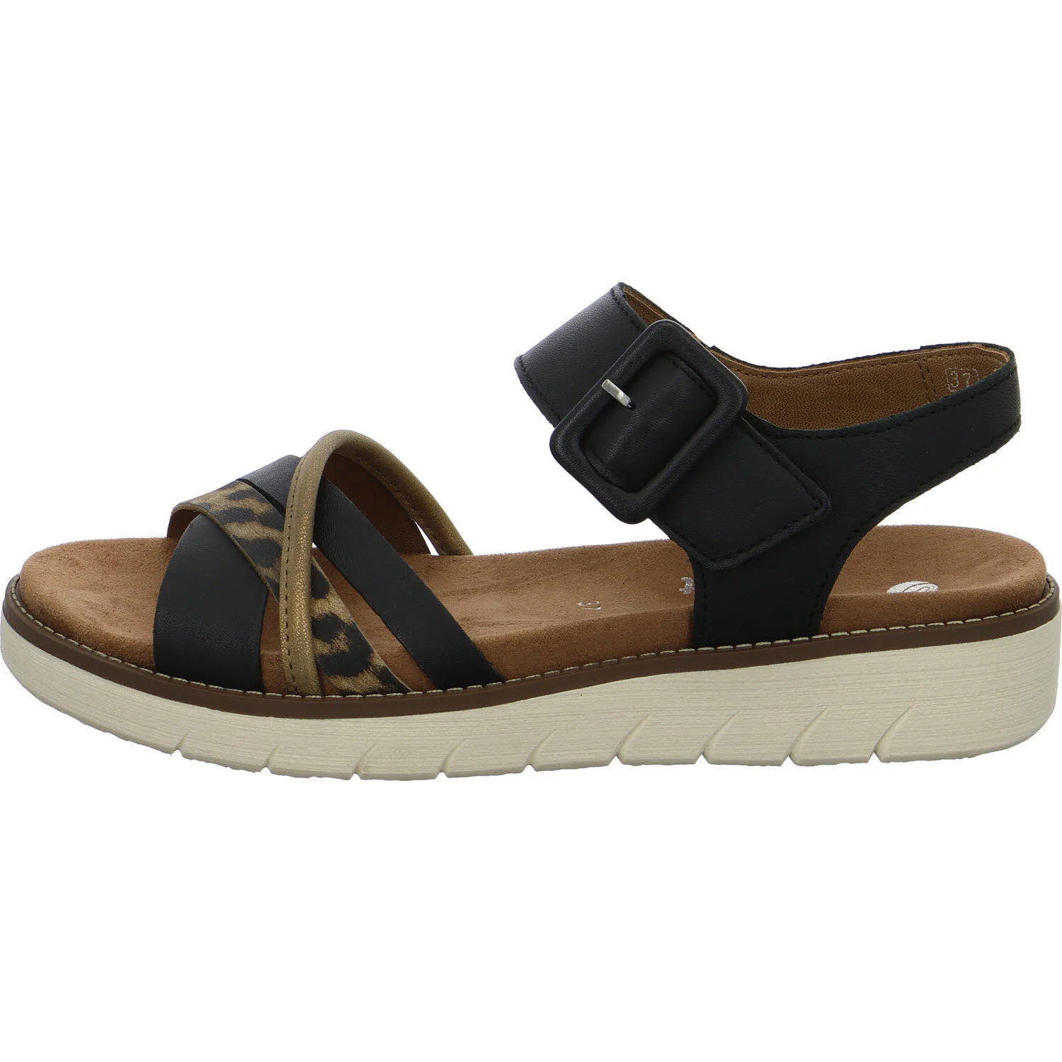 Remonte Damen Sandalen D2043-03 D2043 schwarz/antique/natu F 1/2 (normal)