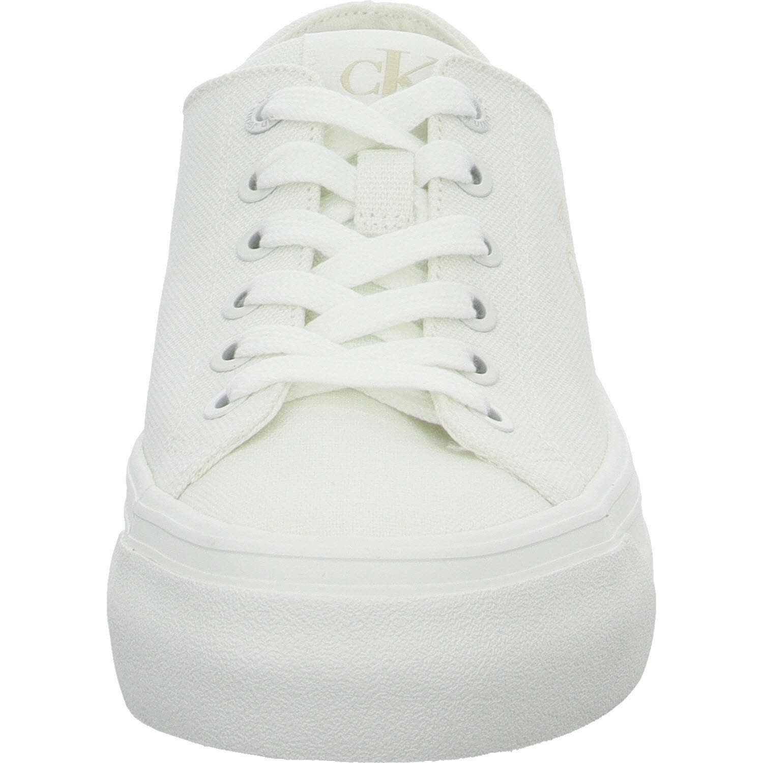 Calvin Klein Damen Schnürschuhe YW0YW0176301W VULC FLATFORM LOW CV MG triple bright white normal