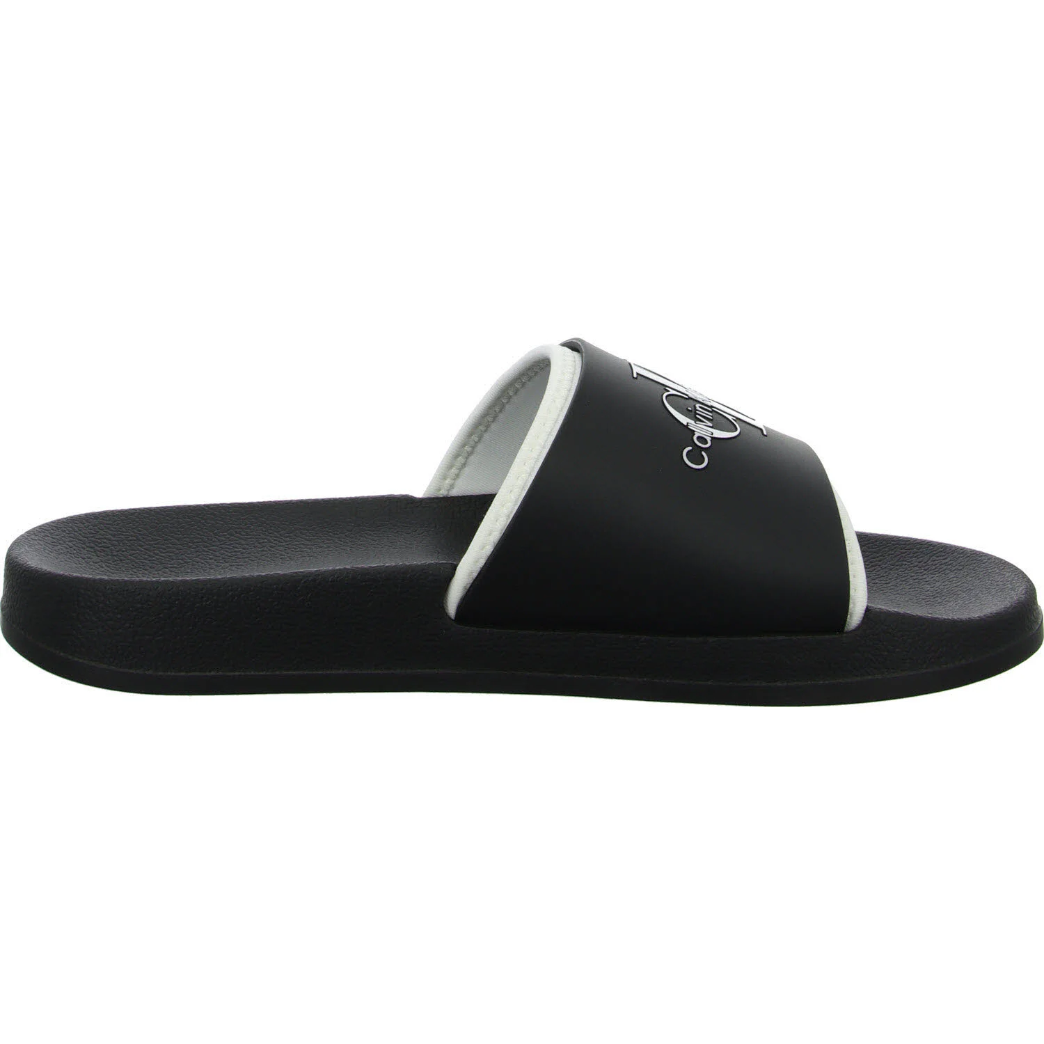 Calvin Klein Pantoletten YM0YM003610GM SLIDE RUBBER NEOPRENE MONOLOGO black/bright white normal