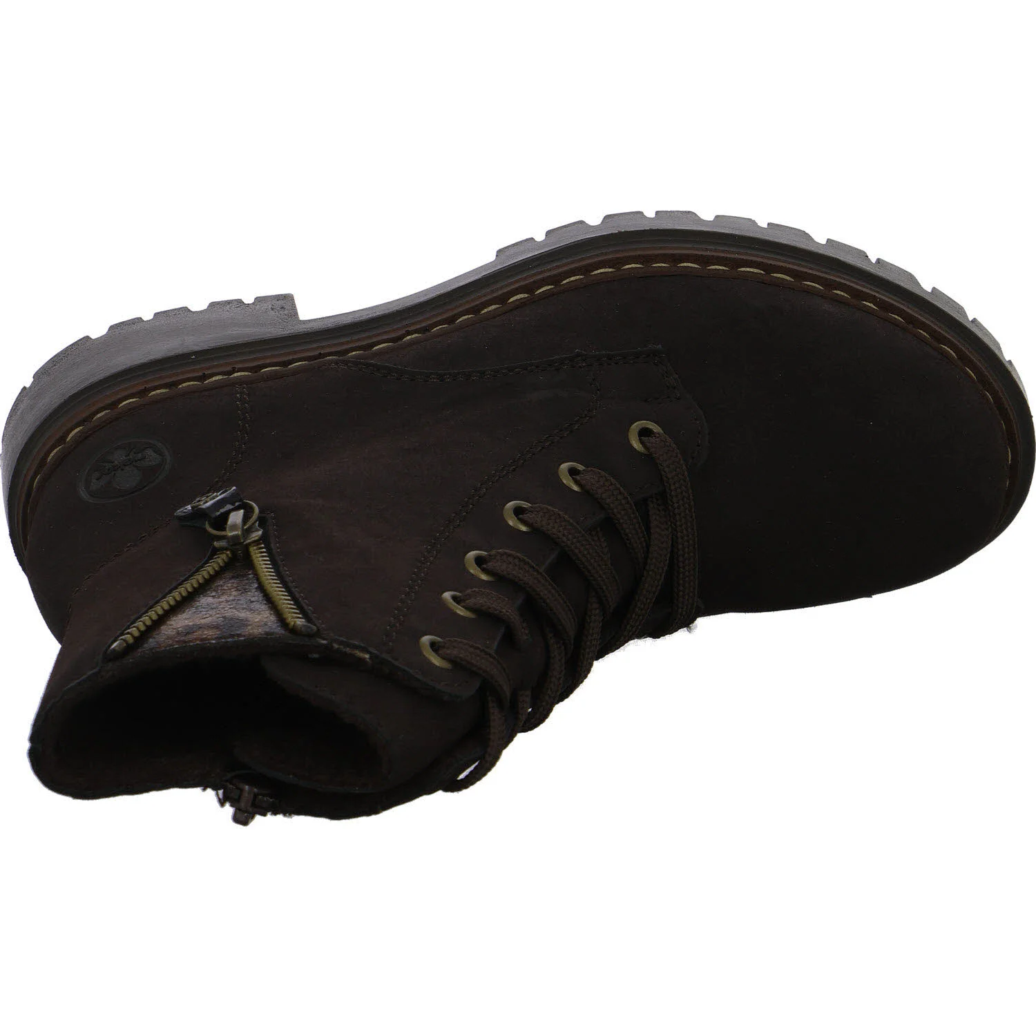 Rieker Damen Schnürstiefel 72617-25 72617 nougat/antik/espresso F (normal)