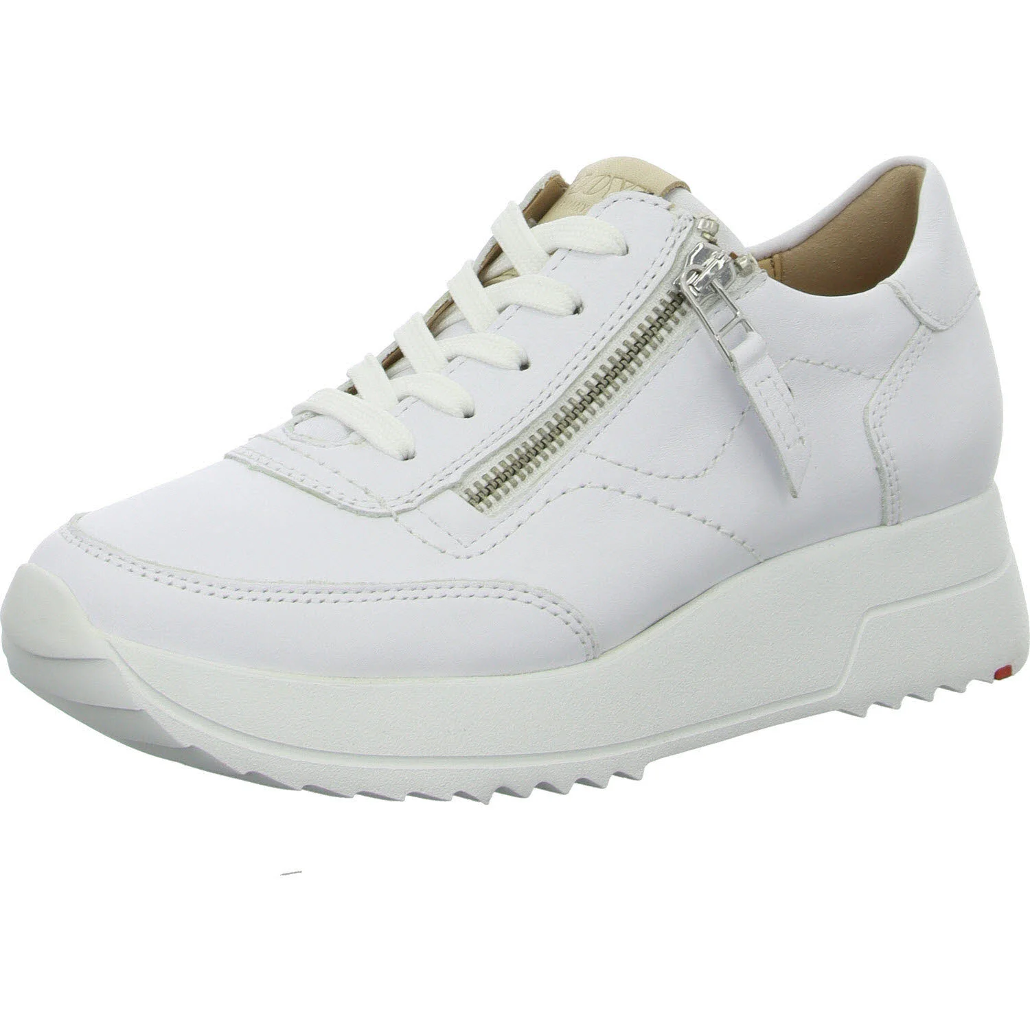 Element 2 von 8 (Bild) – Lloyd Damen Schnürschuhe 1177501 Juno 1 - white/natur F 1/2 (normal)